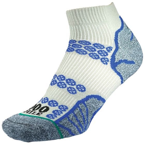 Calcetines 1000 Mile Lite Anklet Repreve Double Layer - Plata/Royal Blue