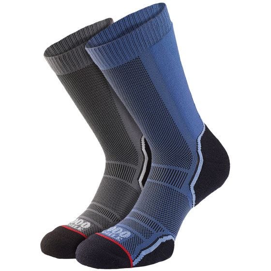 Calcetines 1000 Mile Treck Single Layer 2 paquetes - Navy/Carbón