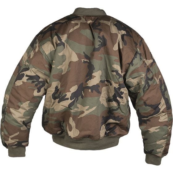 Chaqueta de aviador Mil-Tec MA-1 en Woodland