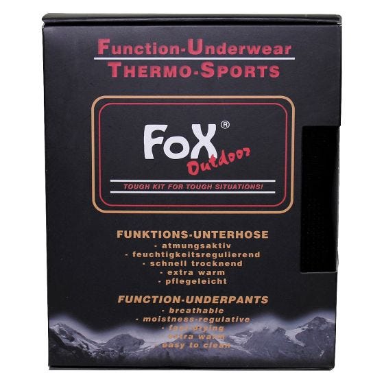 Calzoncillos largos Fox Outdoor Thermo-Functional - Negro
