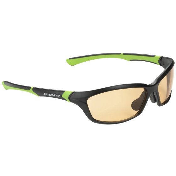 Gafas de sol Swiss Eye Drift con lentes ahumadas fotocromáticas en naranja y montura mate en negro y verde