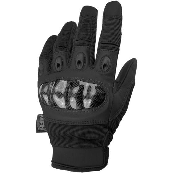 Guantes tácticos MFH Mission en negro