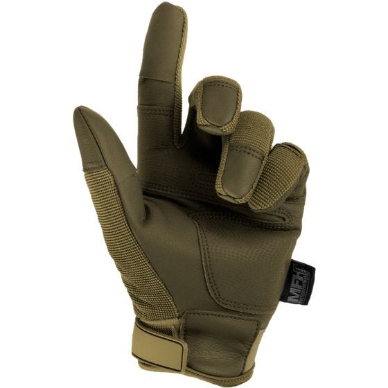 Guantes tácticos MFH Mission en Coyote Tan