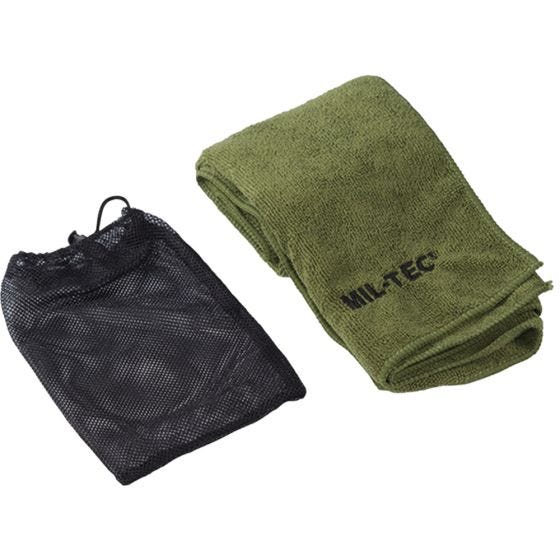 Toalla de microfibra Mil-Tec 120 x 60 cm en verde oliva