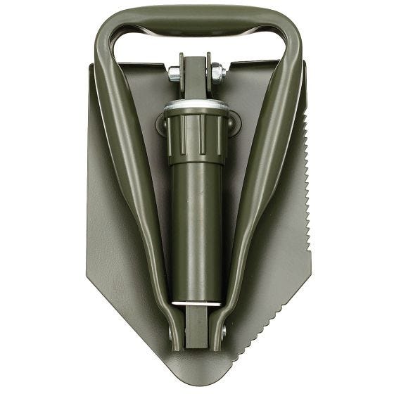 Pala plegable MFH German Army con funda en verde oliva