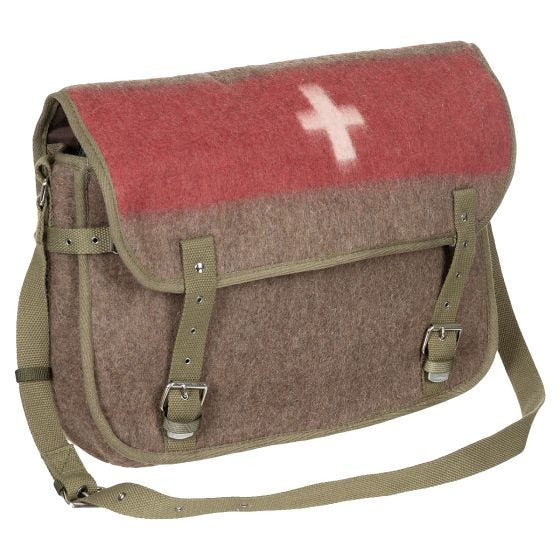 Bolsa Bandolera Pure Trash Swiss Cotton Straps - Marrón