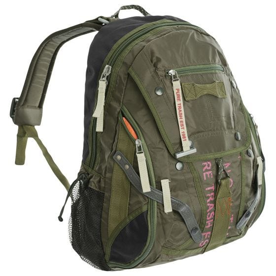 Mochila Grande Pure Trash - Oliva