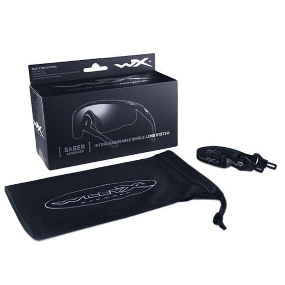 Gafas Wiley X Saber Advanced con lentes en Pale Yellow y montura en negro mate