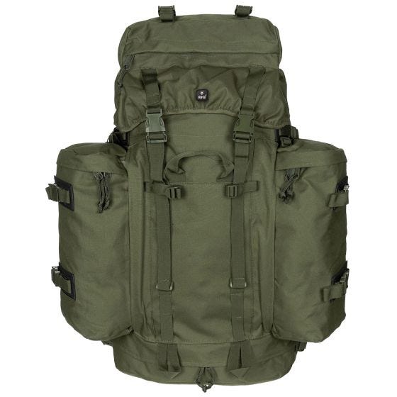 Mochila de montaña MFH German Army de 80 L en verde oliva