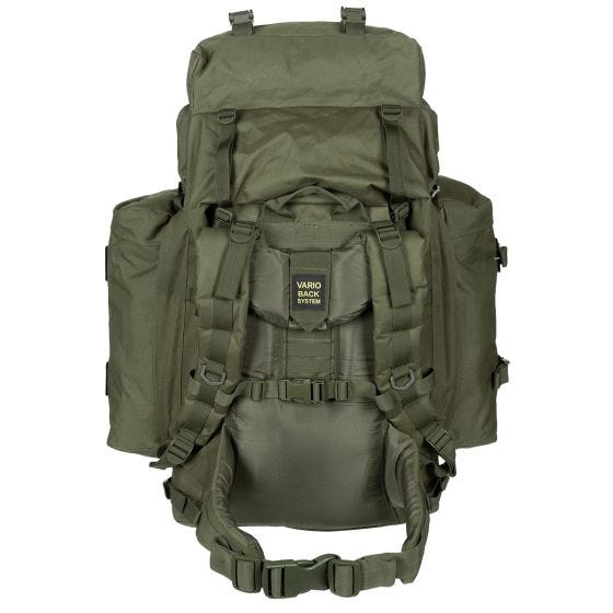 Mochila de montaña MFH German Army de 80 L en verde oliva