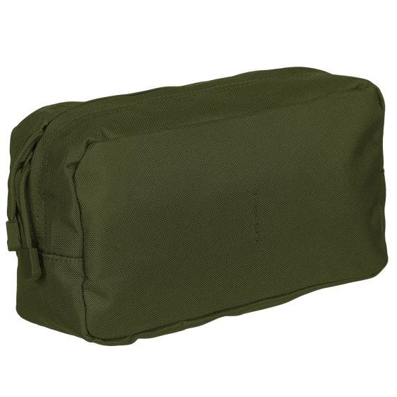 Bolsa multiusos MFH de tamaño grande con sistema MOLLE en verde oliva