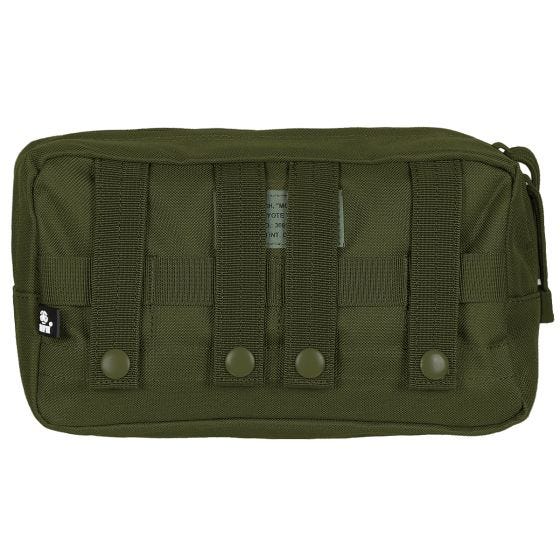 Bolsa multiusos MFH de tamaño grande con sistema MOLLE en verde oliva