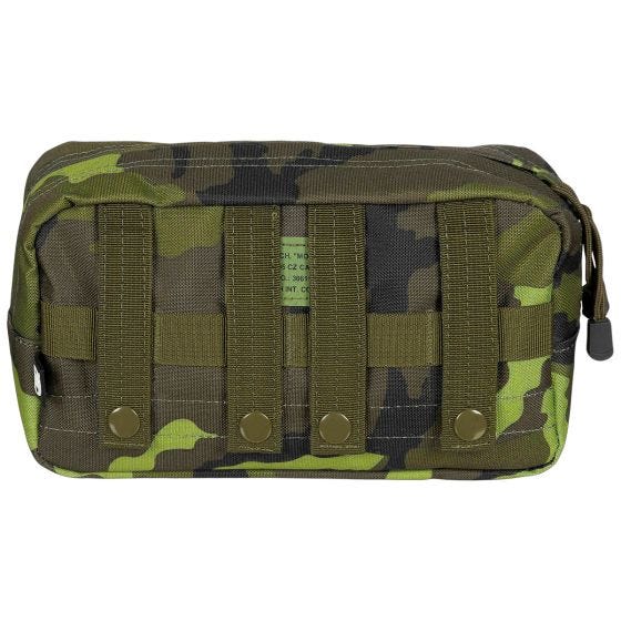 Bolsa multiusos MFH de tamaño grande con sistema MOLLE en Czech Woodland