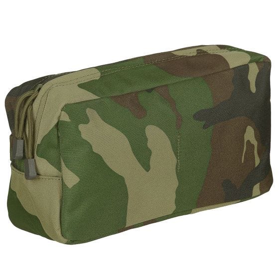 Bolsa multiusos MFH de tamaño grande con sistema MOLLE en Woodland