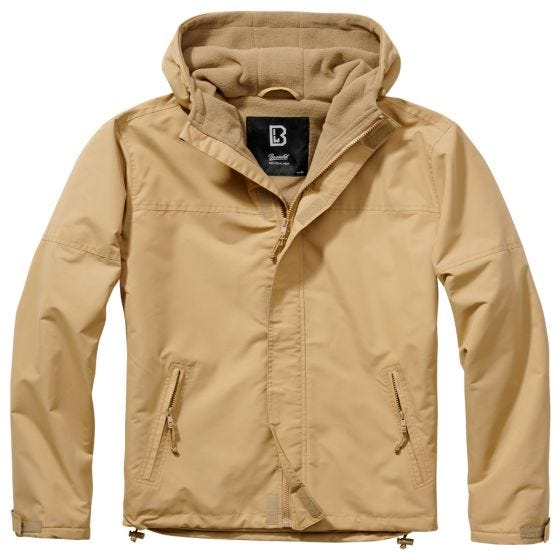 Cortavientos Brandit con cremallera - Camel