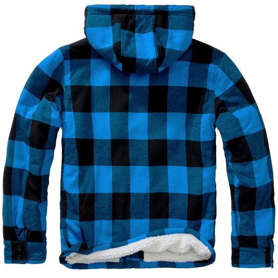 Chaqueta Brandit Lumber Hooded - Negro / Azul