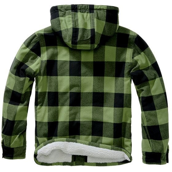 Chaqueta Brandit Lumber Hooded - Negro / Oliva