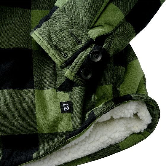 Chaqueta Brandit Lumber Hooded - Negro / Oliva