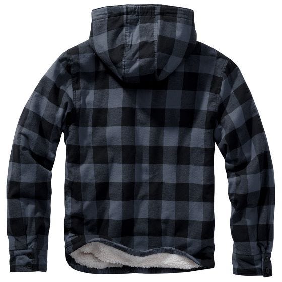 Chaqueta Brandit Lumber Hooded - Negro / Gris
