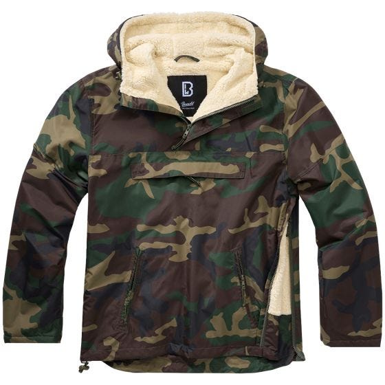 Cazadora cortavientos Brandit Sherpa - Woodland
