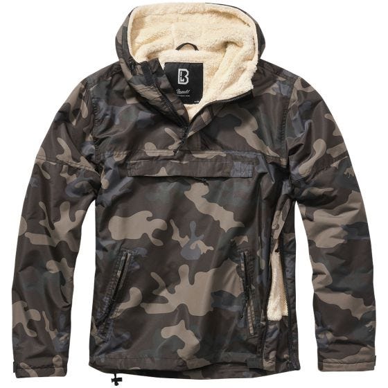Cazadora cortavientos Brandit Sherpa - Dark Camo