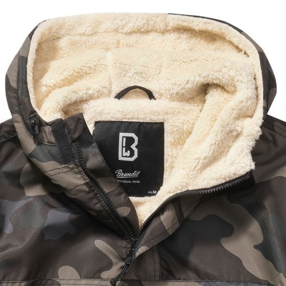 Cazadora cortavientos Brandit Sherpa - Dark Camo