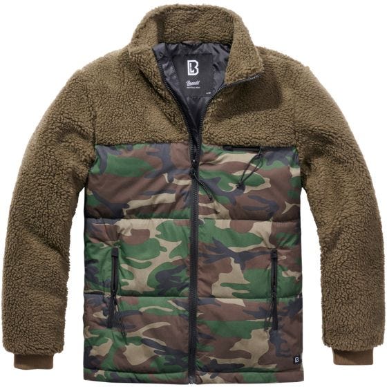 Chaqueta Brandit Jackson Teddyfleece - Oliva / Woodland