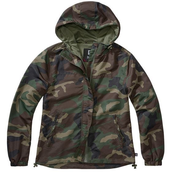 Cortavientos de verano Brandit Mujer - Woodland Camo