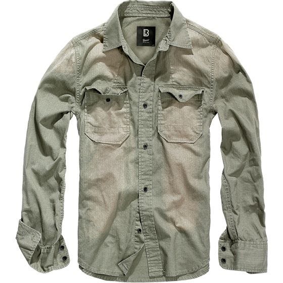 Camisa vaquera Brandit Hardee en gris