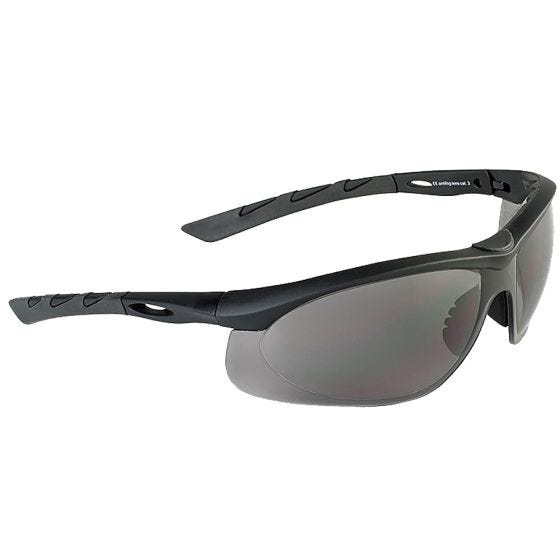 Gafas de sol Swiss Eye Lancer con lentes ahumadas y montura de goma en negro
