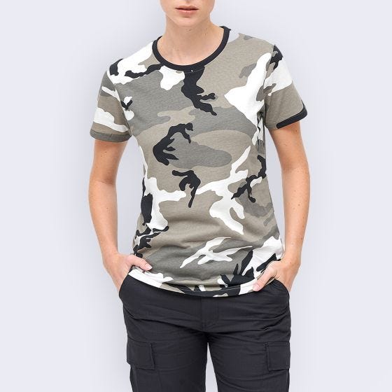 Camiseta Brandit Mujer - Urban Camo