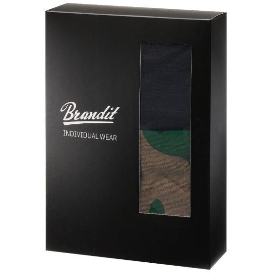 Pack de 2 calzoncillos bóxer Brandit con logo en Woodland / negro