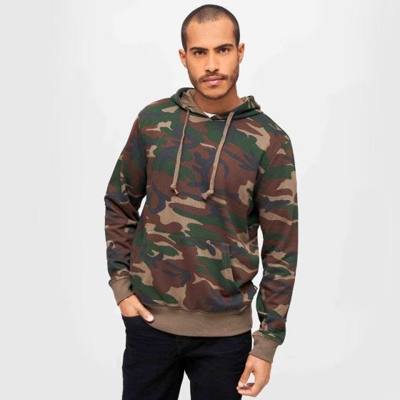 Cazadora con capucha Brandit Sweathoody - Woodland