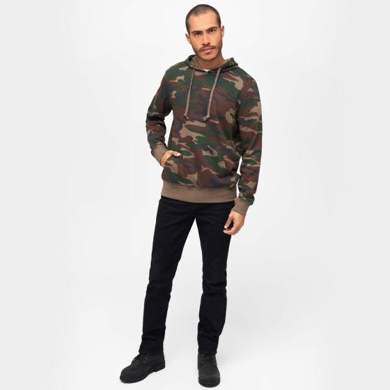 Cazadora con capucha Brandit Sweathoody - Woodland