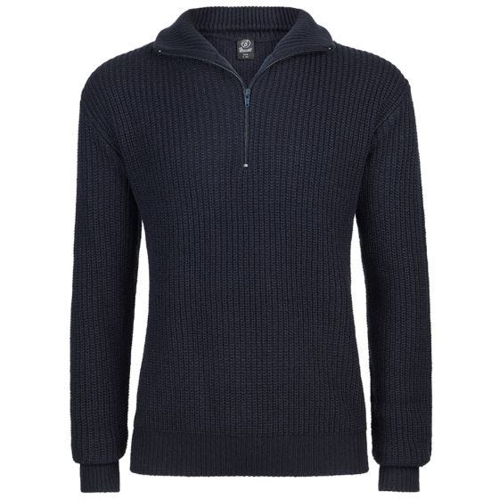 Suéter con cremallera Brandit Marine en Navy