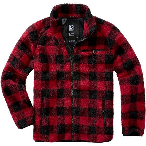 Chaqueta Brandit Teddyfleece - Rojo / Negro