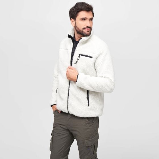 Chaqueta Brandit Teddyfleece - Blanco