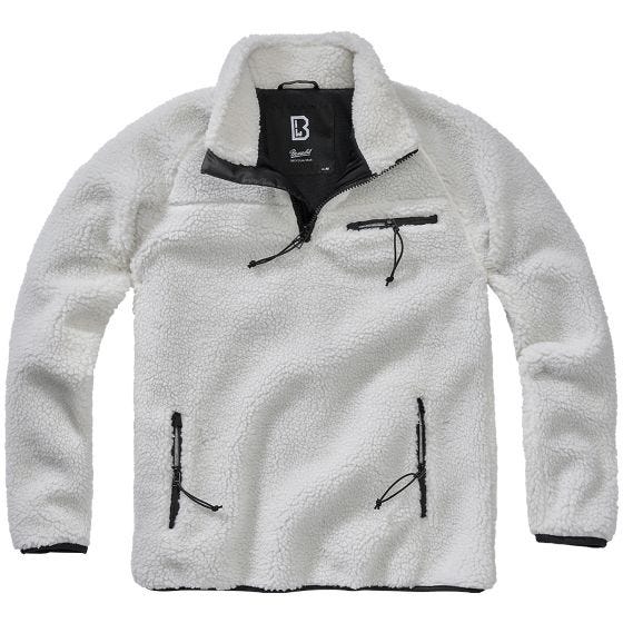 Chaqueta Brandit Teddyfleece Troyer - Blanco