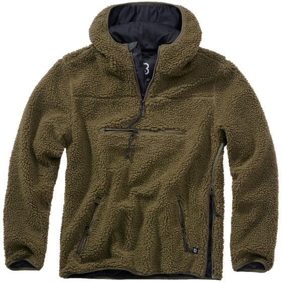 Jersey Brandit Teddyfleece Worker - Oliva