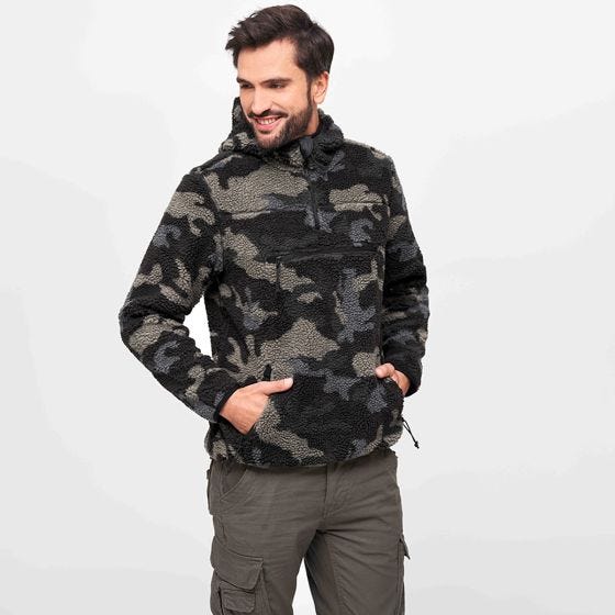 Jersey Brandit Teddyfleece Worker - Dark Camo