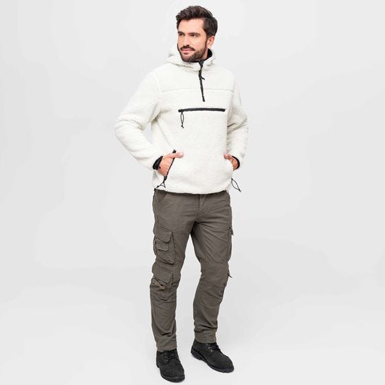 Jersey Brandit Teddyfleece Worker - Blanco