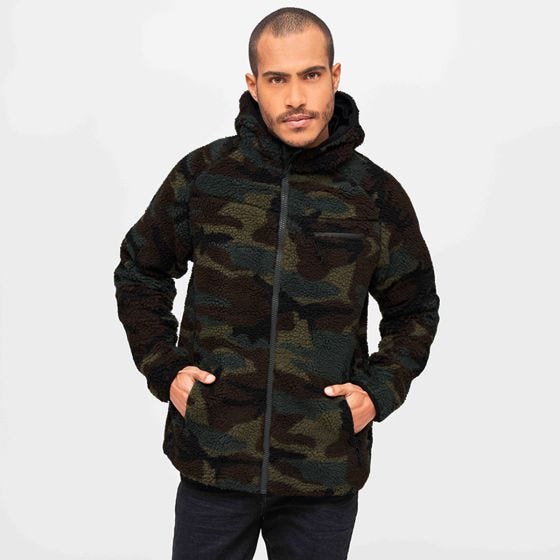 Chaqueta Brandit Teddyfleece Worker - Woodland