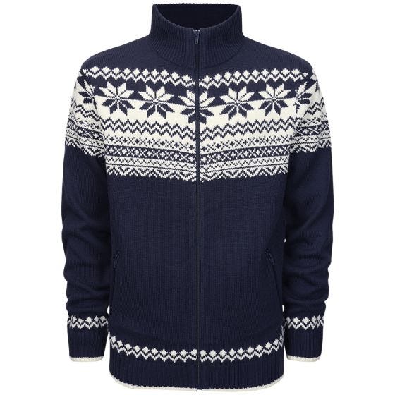 Cárdigan Brandit Cardigan Norweger - Navy