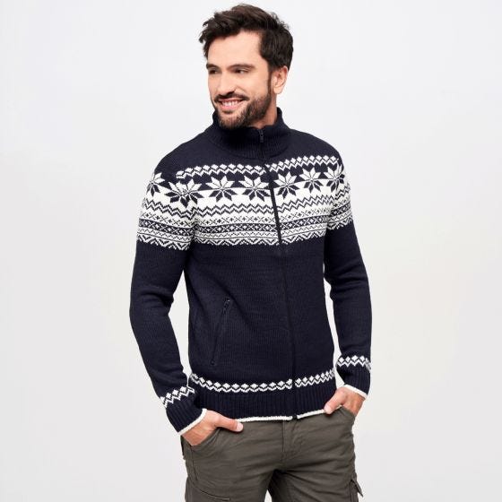 Cárdigan Brandit Cardigan Norweger - Navy