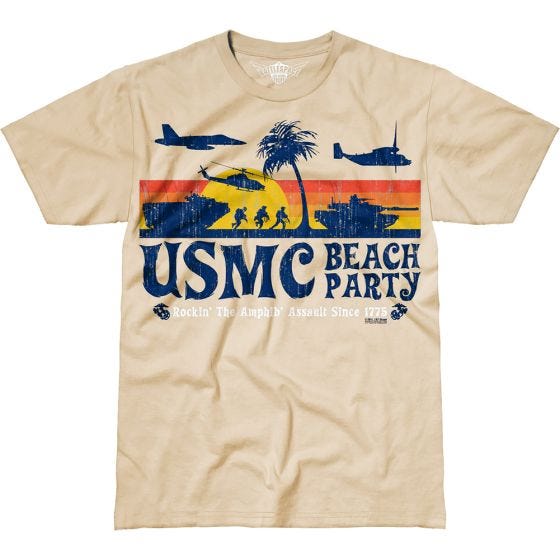 Camiseta 7.62 Design USMC Beach Party en Sand
