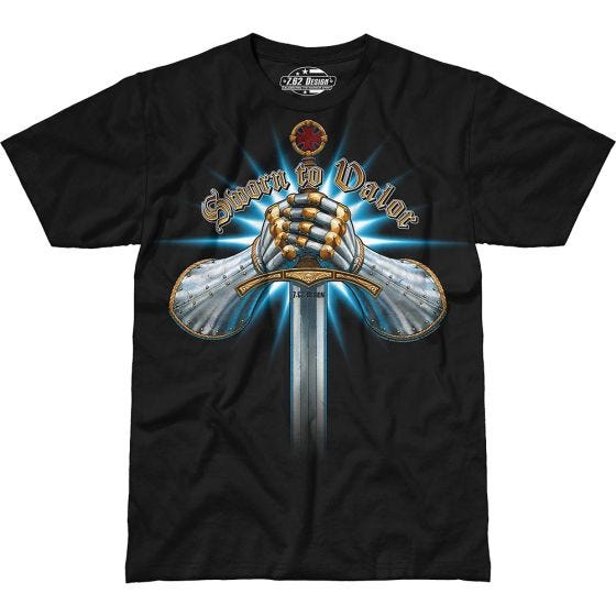 Camiseta 7.62 Design Sworn To Valor en negro