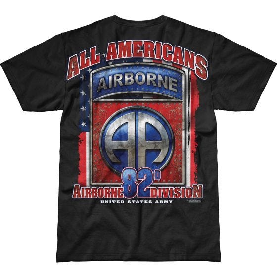 Camiseta 7.62 Design Army 82nd Airborne All Americans Battlespace en negro