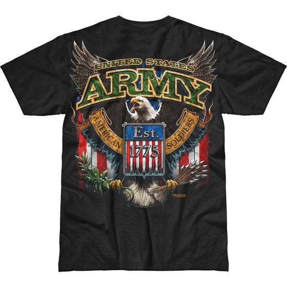 Camiseta 7.62 Design Army Fighting Eagle Battlespace en negro