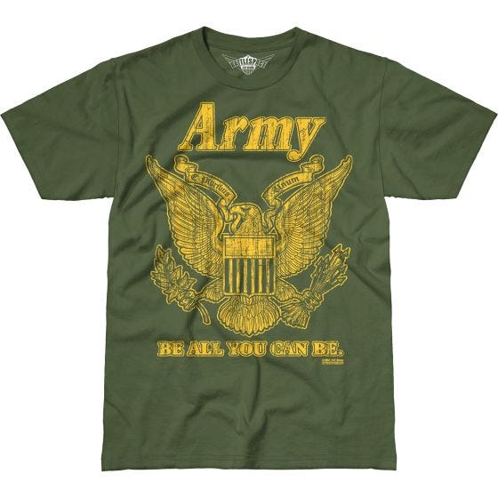 Camiseta 7.62 Design Army Retro Battlespace en Military Green