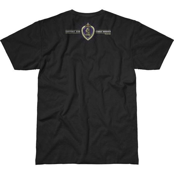 Camiseta 7.62 Design Combat Wounded Purple Heart Battlespace en negro